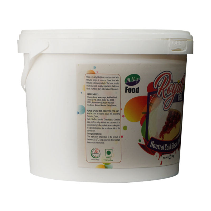 Milkyz Food Royal Neutral Cold Glaze Jell 3KG Bucket