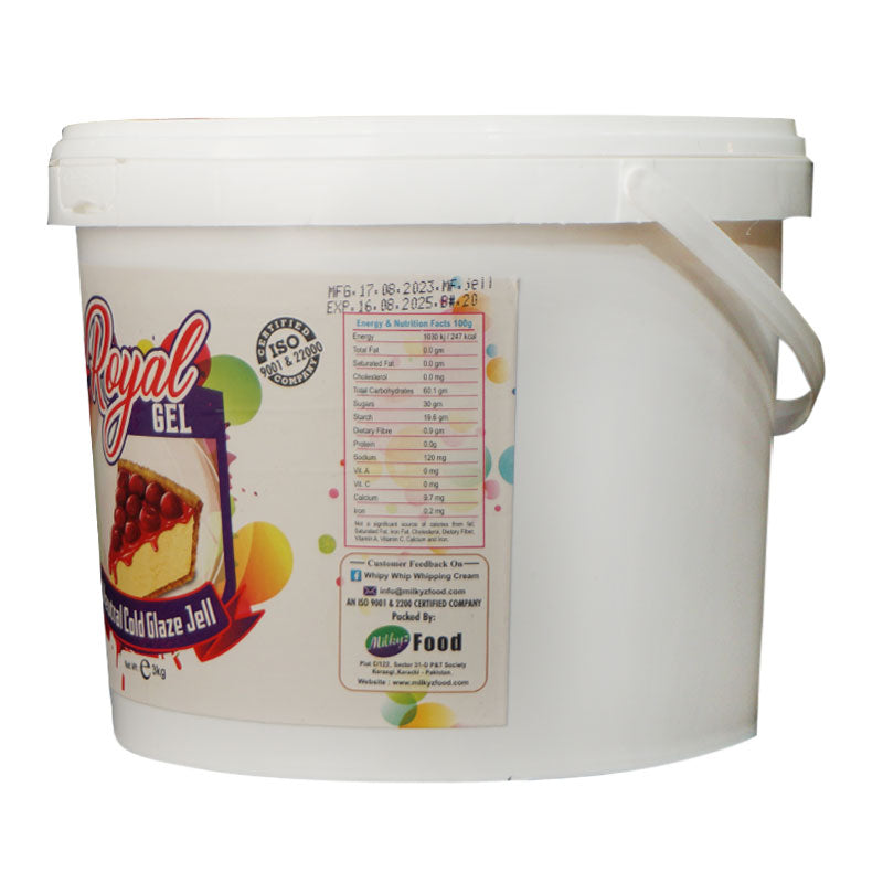 Milkyz Food Royal Neutral Cold Glaze Jell 3KG Bucket