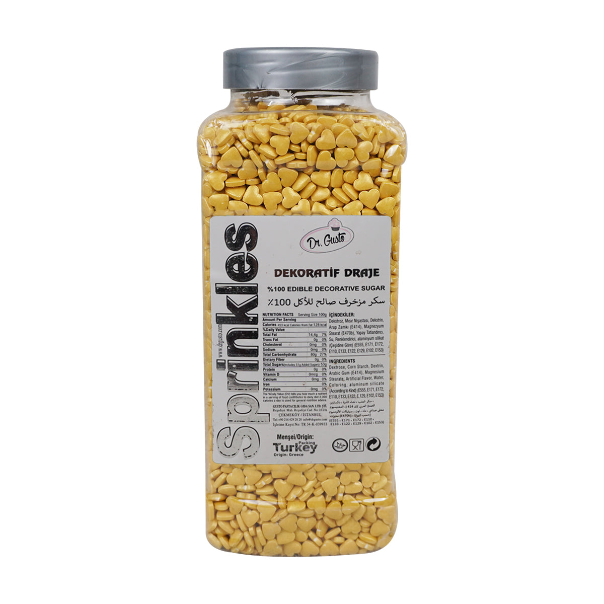 Dr. Gusto Edible Decorative Sugar Sprinkles 1000g (Design 36)