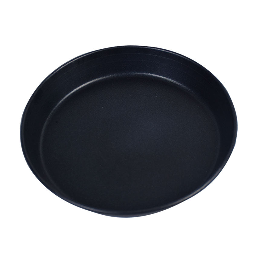 Pizza Pan Non Stick Iron 9 Inch with Plastic Lid