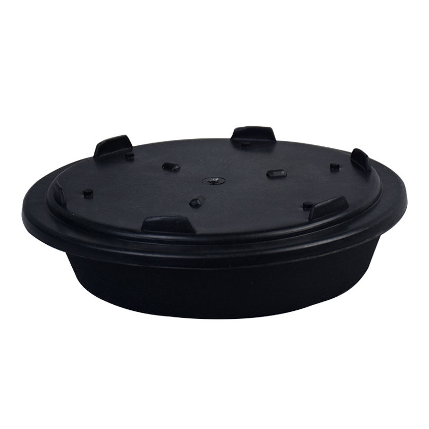 Pizza Pan Non Stick Iron 7 Inch with Plastic Lid