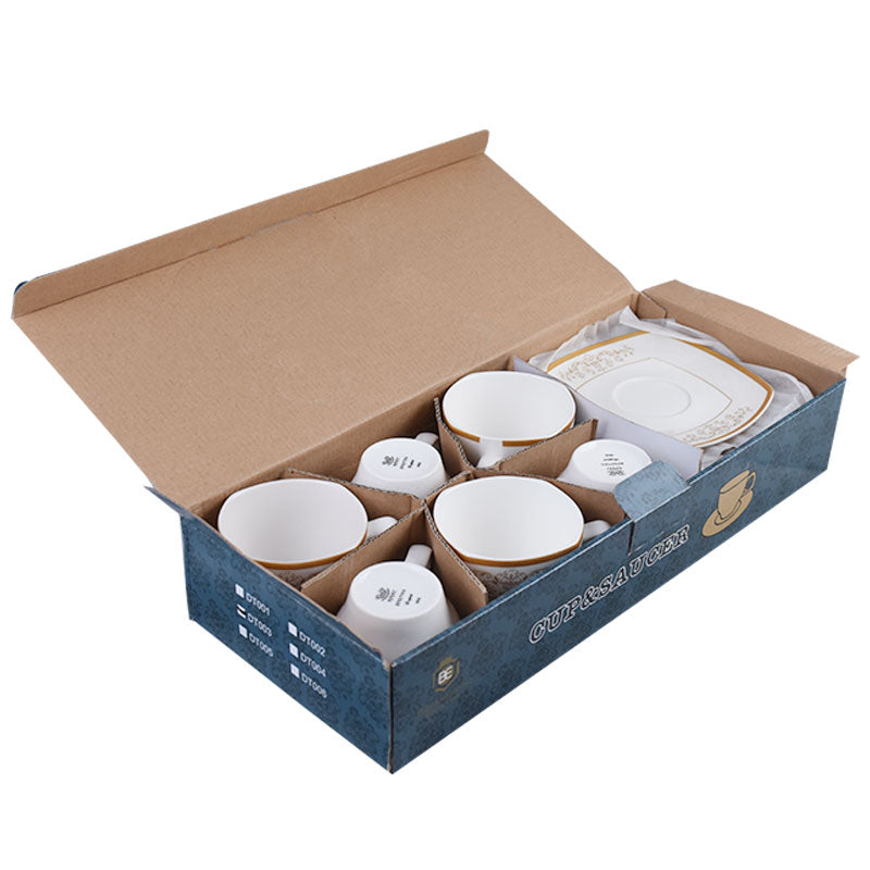 Tea, Coffee Drinking Cups And Saucers 12 Pcs Set (Design 05)