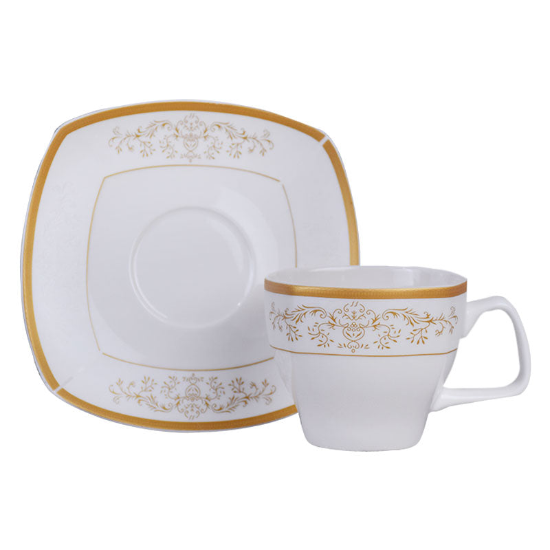 Tea, Coffee Drinking Cups And Saucers 12 Pcs Set (Design 05)