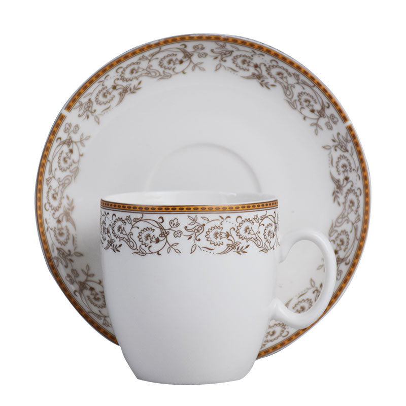 Tea, Coffee Drinking Cups And Saucers 12 Pcs Set (Design 08)