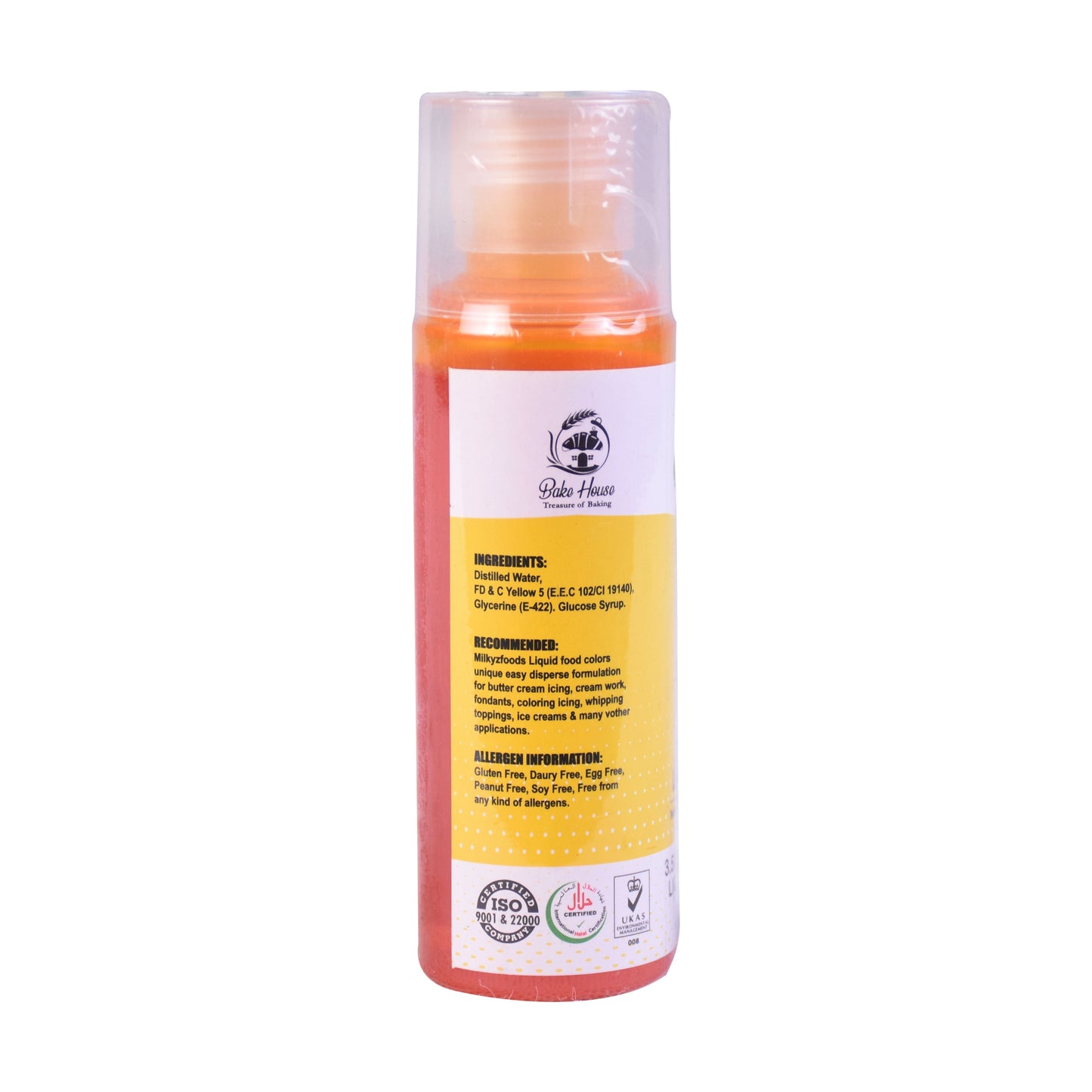 Milkyz Food Liquid Food Color Lemon Yellow 120ML Bottle
