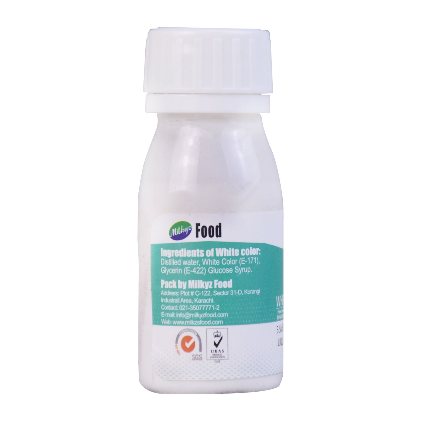 Milkyz Food Liquid Food Color White 35ML Bottle