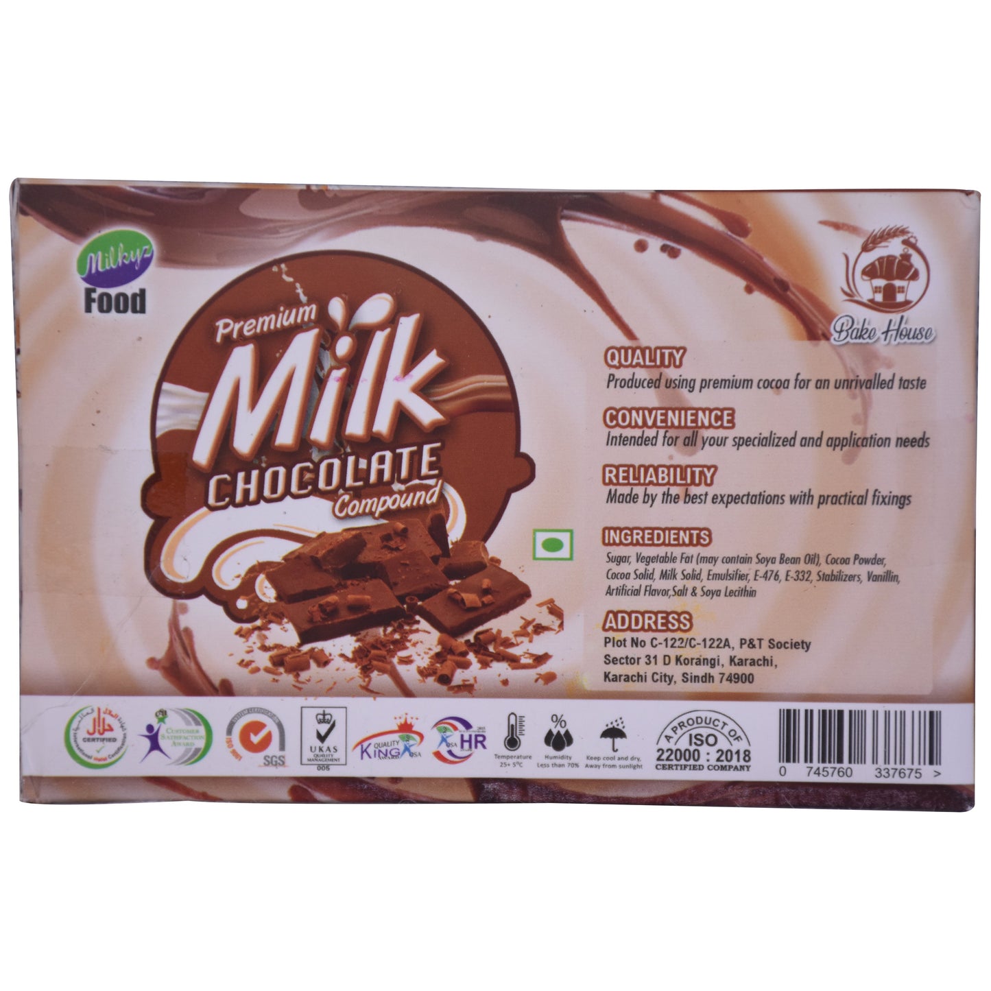 Milkyz Food Premium Milk Chocolate Compound 1KG Pack
