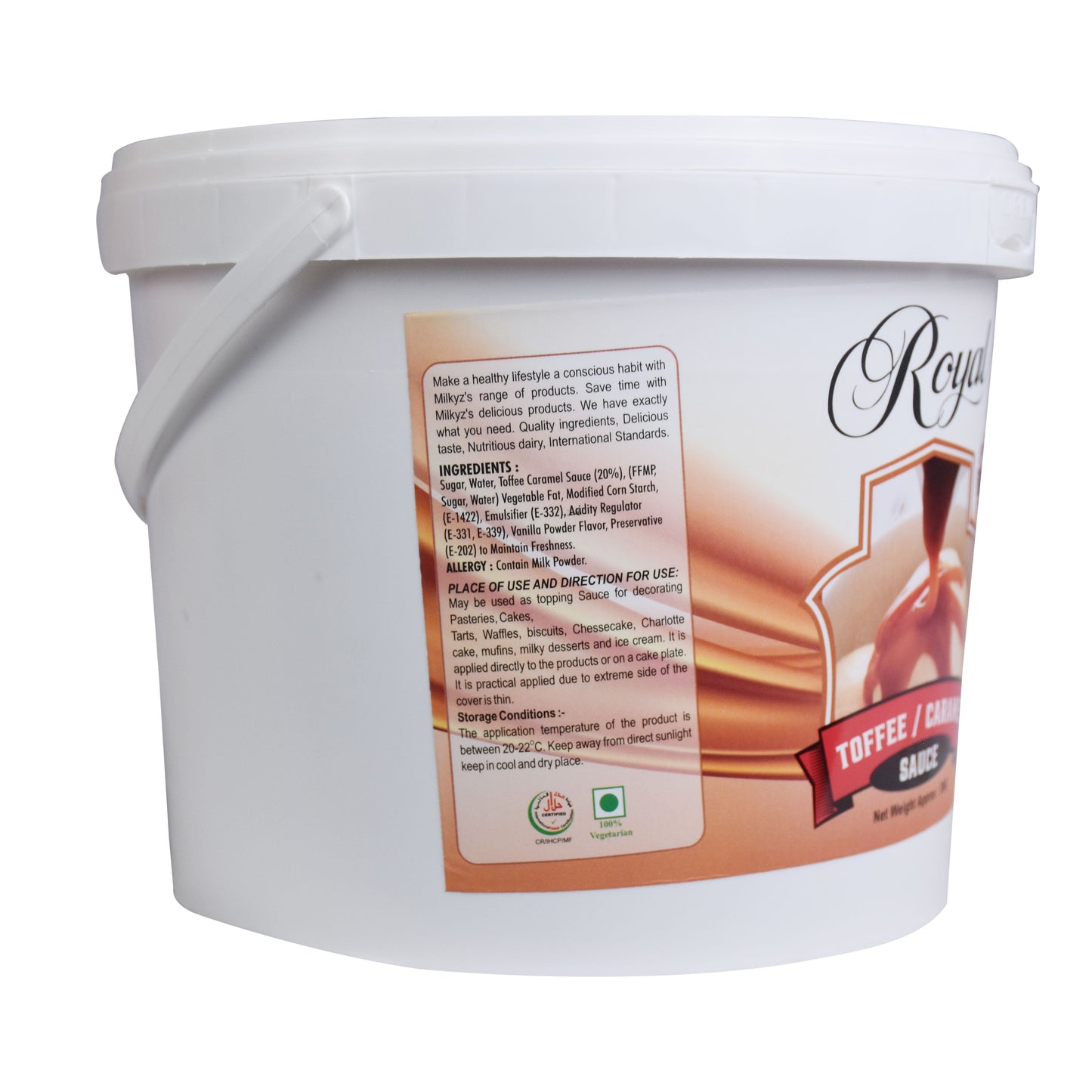 Milkyz Food Royal Toffee / Caramel Sauce 3KG Bucket