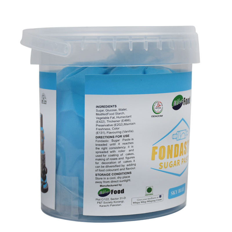 Milkyz Food Fondastic Sky Blue Fondant Sugar Paste 1kg