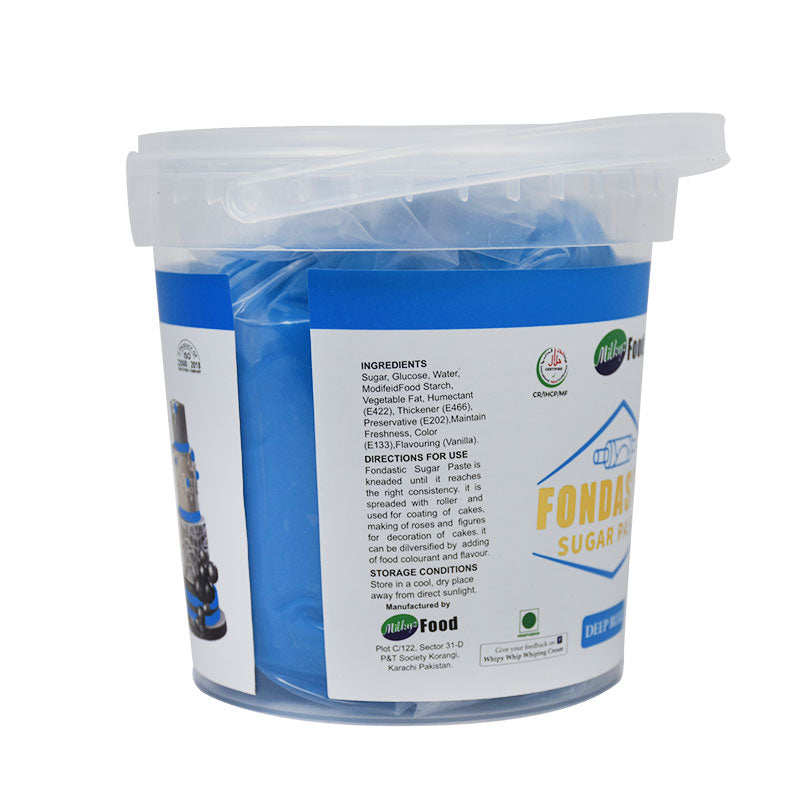 Milkyz Food Fondastic Deep Blue Fondant Sugar Paste 1kg