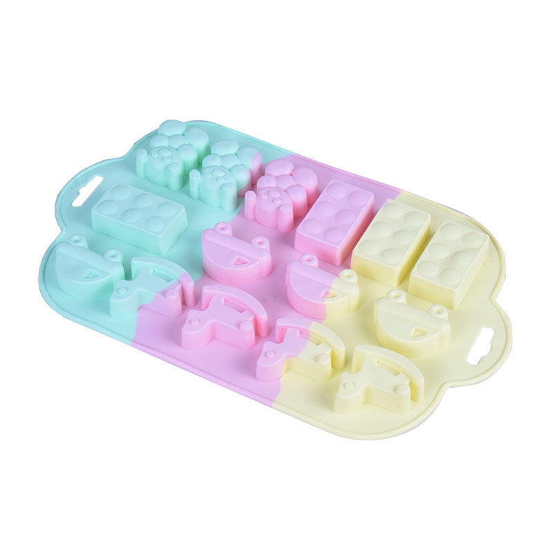 Big Size Toys Theme Silicone Chocolate And Candy Mold 15 Cavity