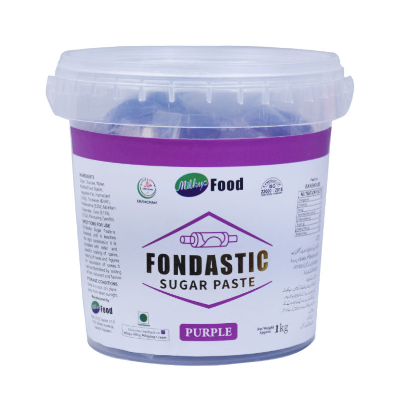 Milkyz Food Fondastic Purple Fondant Sugar Paste 1Kg