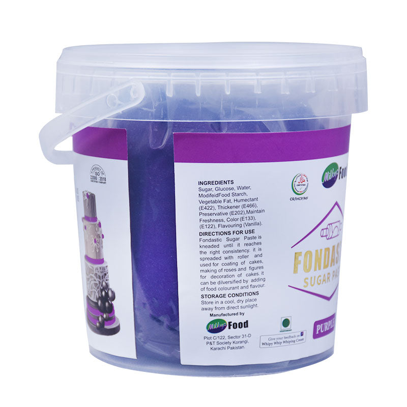 Milkyz Food Fondastic Purple Fondant Sugar Paste 1Kg