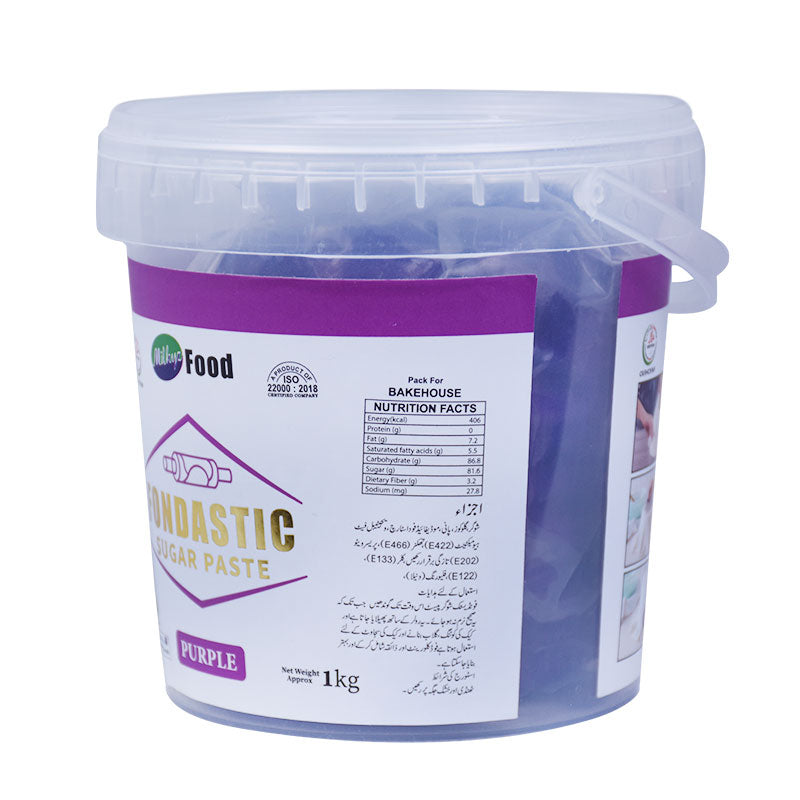 Milkyz Food Fondastic Purple Fondant Sugar Paste 1Kg