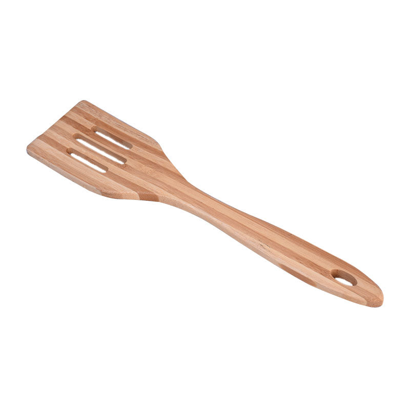 Wooden Slotted Cooking Solid Turner Spoon 28cm
