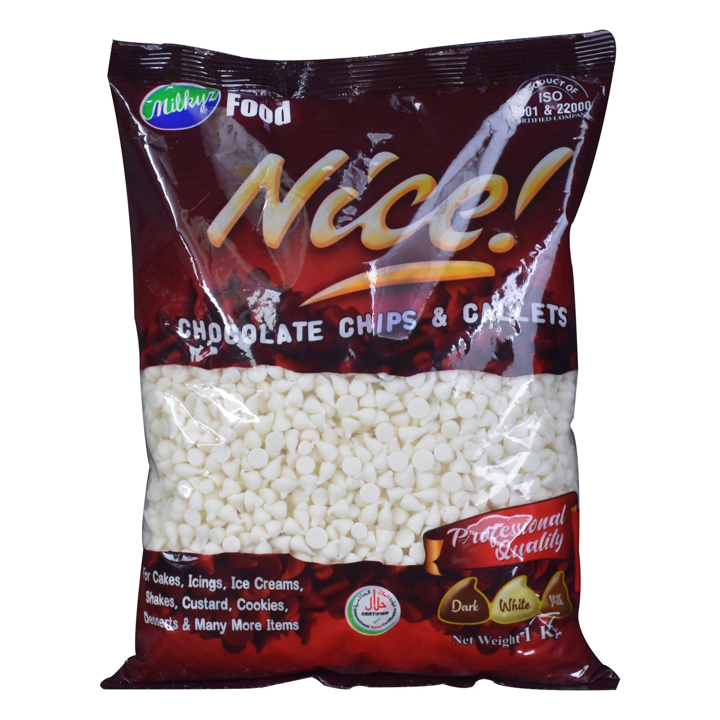 Milkyz Food Nice White Chocolate Chip 1KG Pack