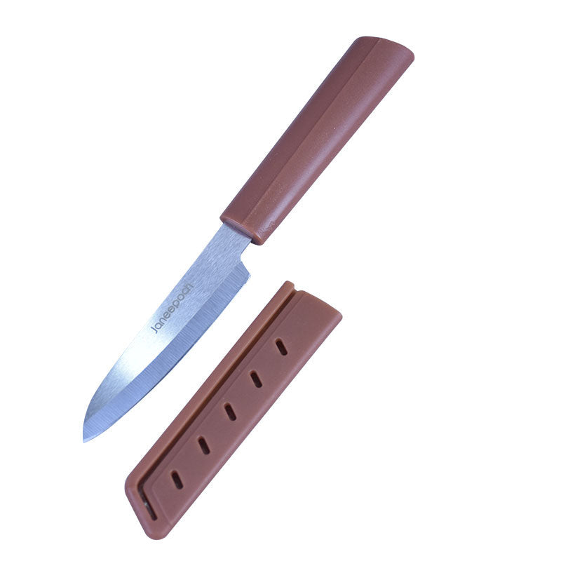 Janeepoch Portable Stainless Steel Fruit knife with Cover