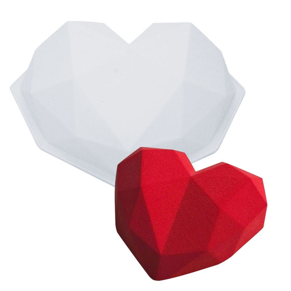 Diamond Heart Silicone Pinata And Baking Mold