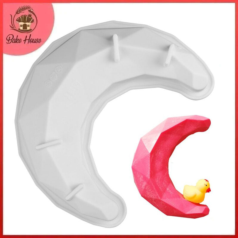 Diamond Moon Pinata Silicone Mold Small