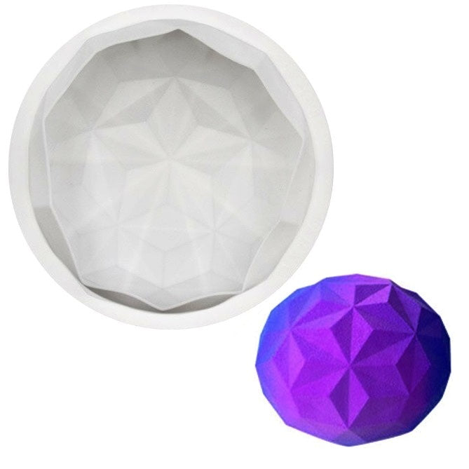 Diamond Round Pinata Silicone Baking Mold