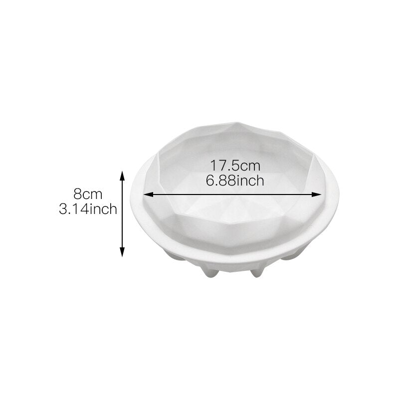 Diamond Round Pinata Silicone Baking Mold
