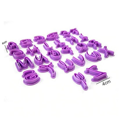 Disney Style Alphabet Fondant Cookie Cutters 26Pcs Set