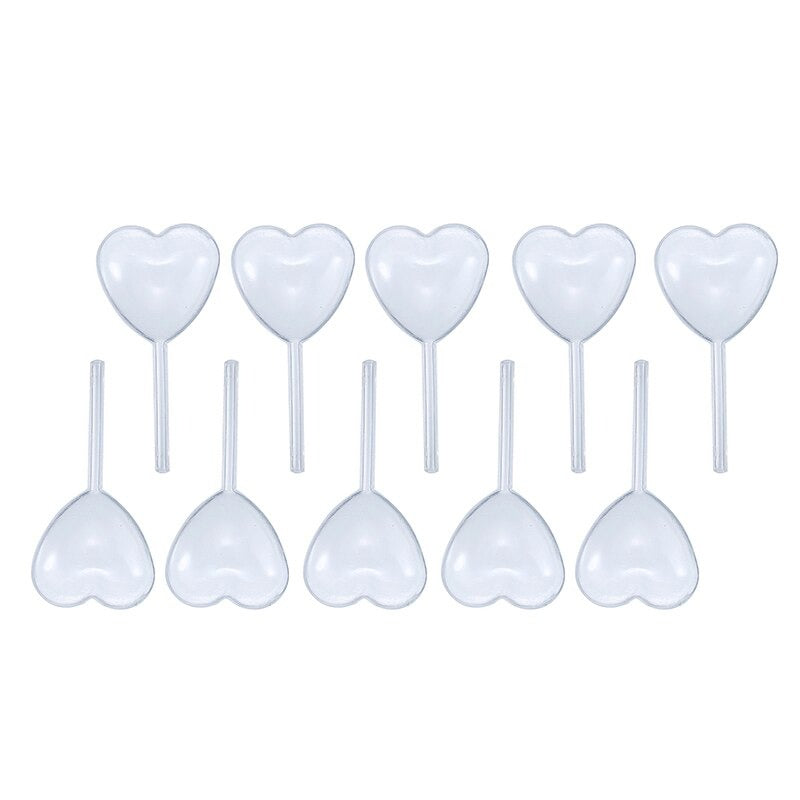 Disposable Heart Squeeze Dropper Pipette 10Pcs Set