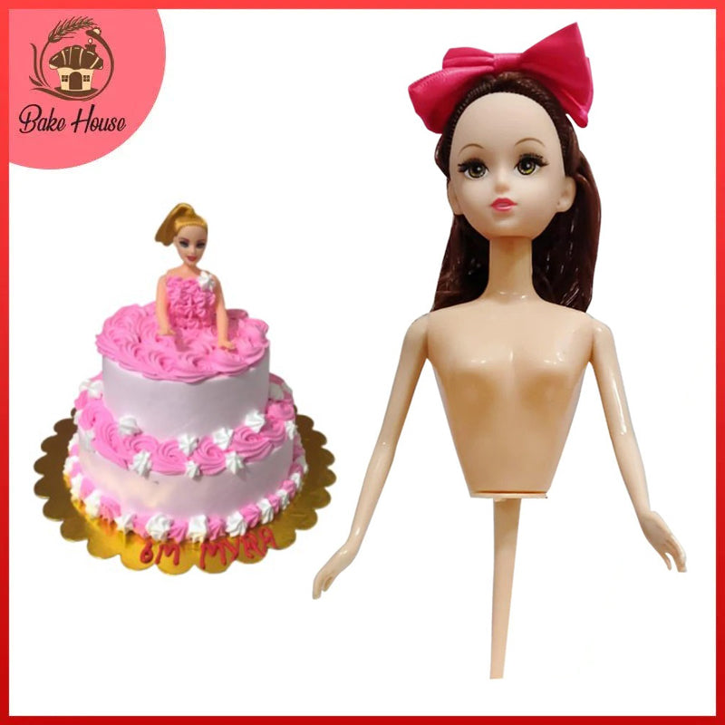 Doll Cake Topper Plastic