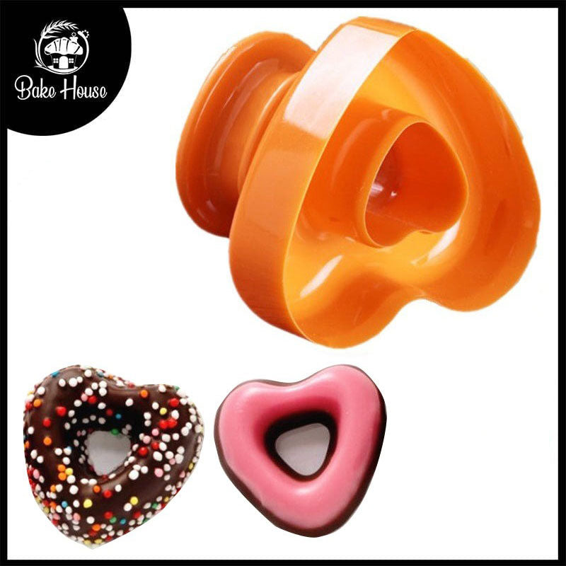 Donut Cutter Heart Shape Plastic
