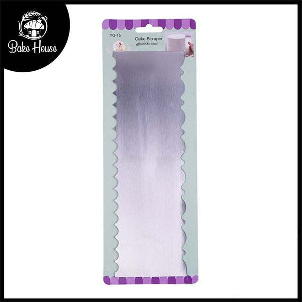 Double Sided Cake Edge Comb Stainless Steel