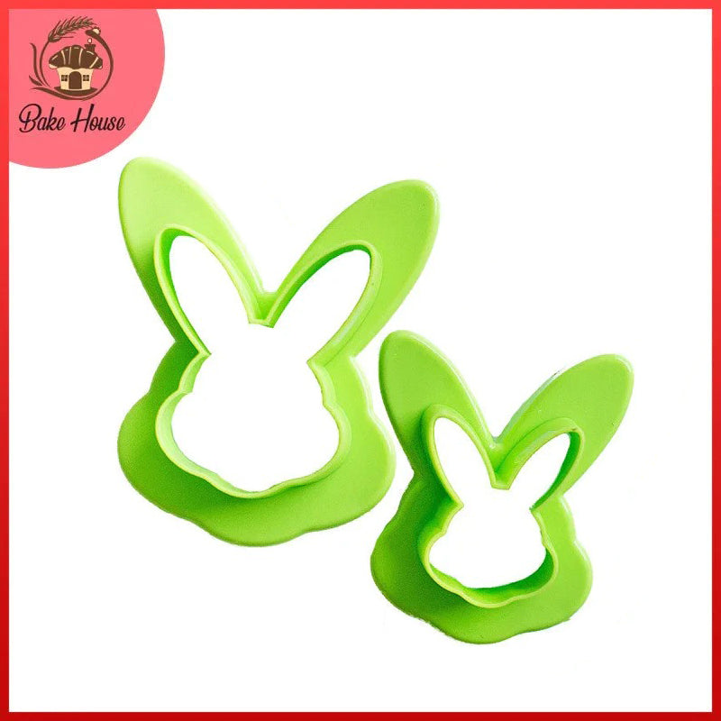Double Sided Cookie Cutter Plastic 3Pcs Set Rabbit