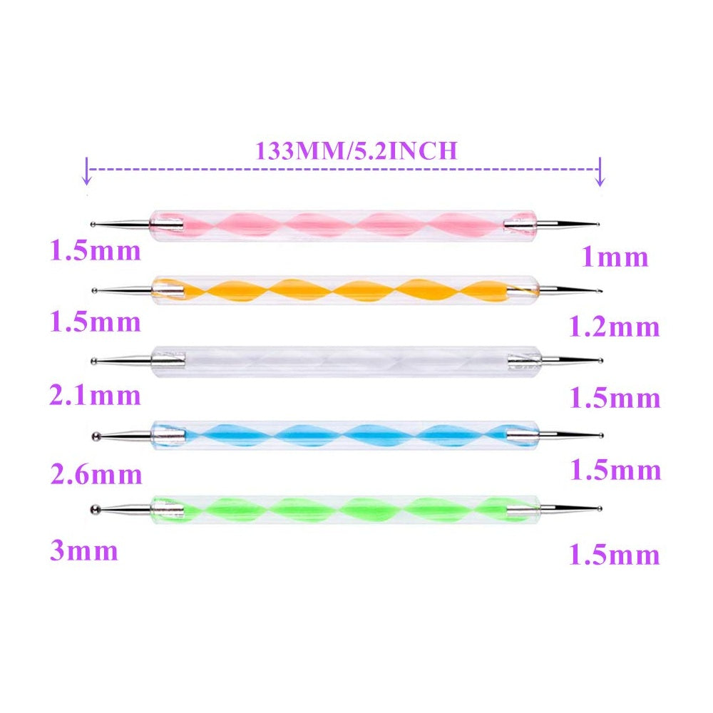 Double Sided Dotting Tools 5Pcs Set