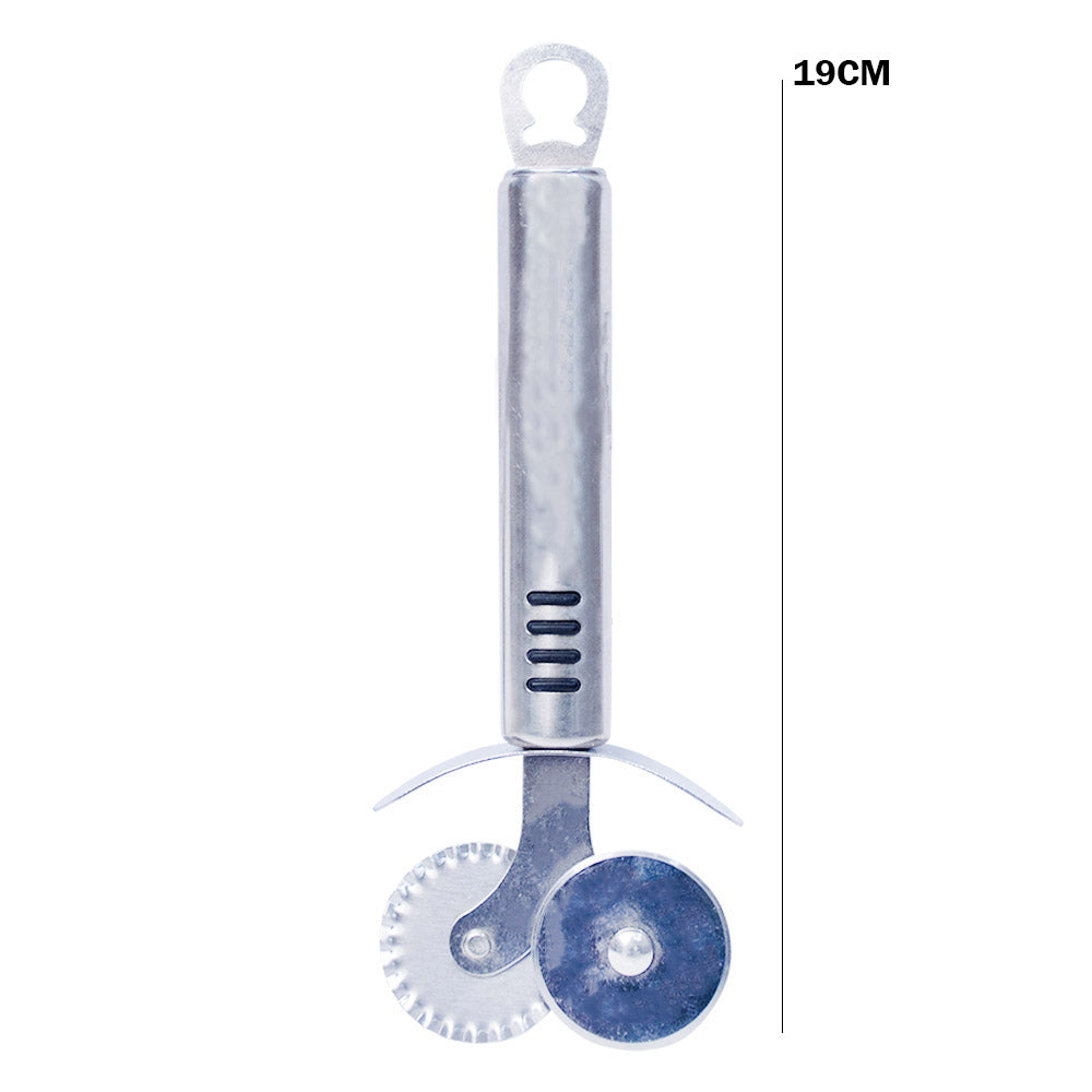Double Wheel Pizza Cutter Stainless Steel