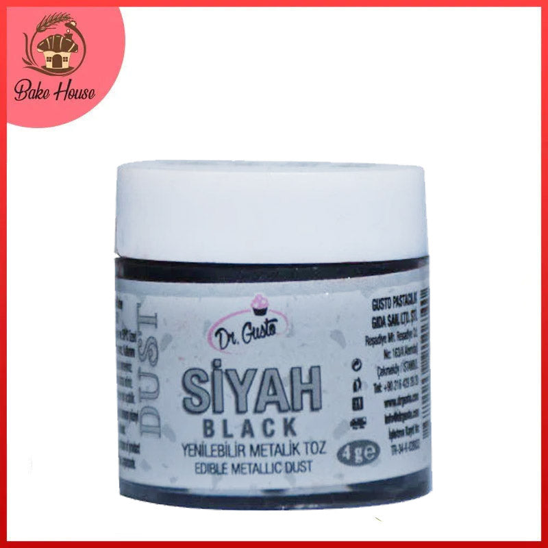 Dr. Gusto Edible Metallic Black Dust 4g