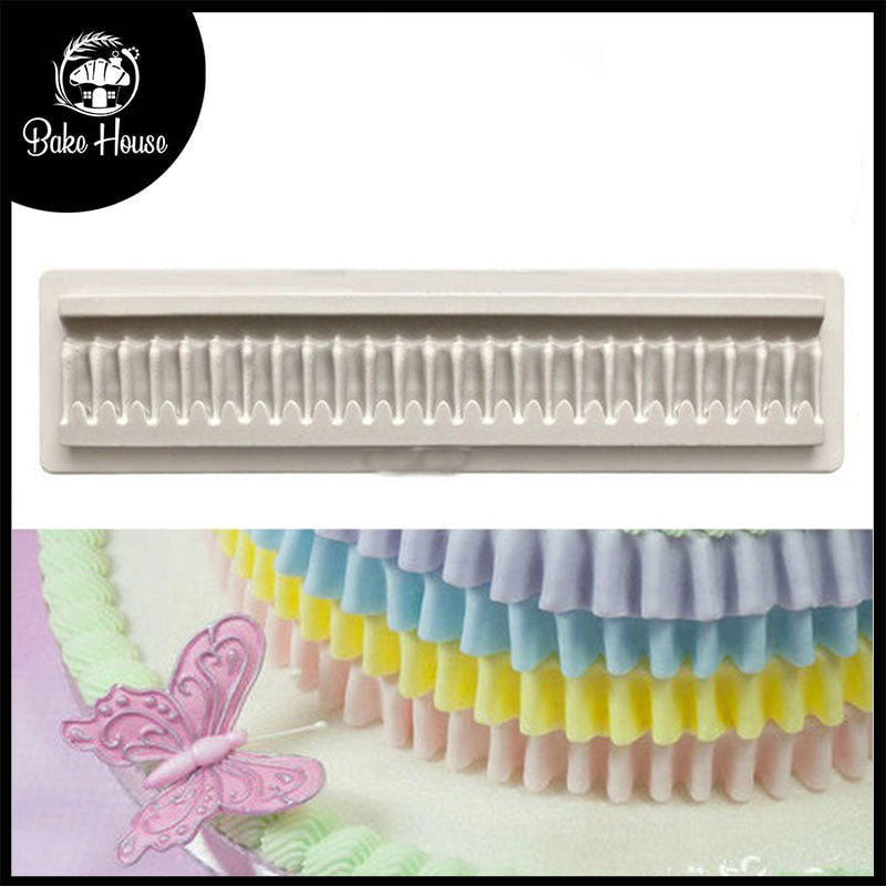 Dress Skirt Pleats Silicone Fondant Cake Mold