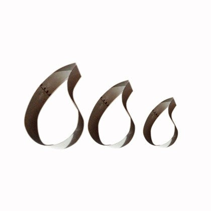 Drop Water Cake Ring 3 Pcs Set Stainless Steel