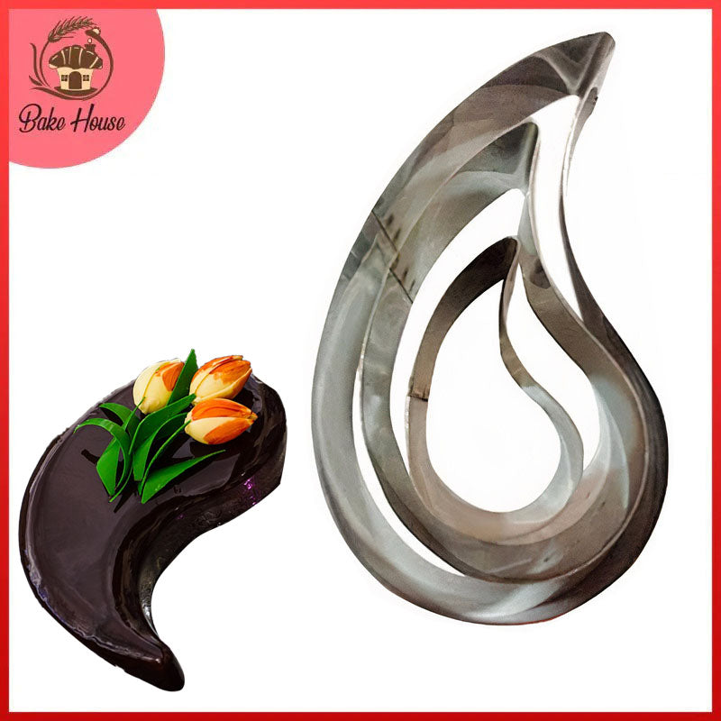 Drop Water Cake Ring 3 Pcs Set Stainless Steel
