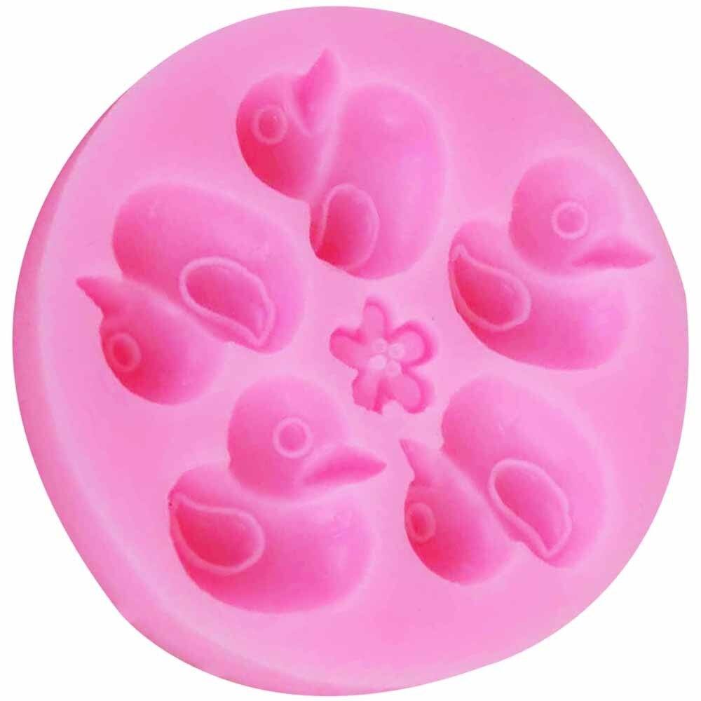 Duck Silicone Fondant & Chocolate Mold 5 Cavity