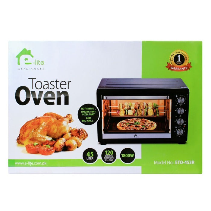 E-Lite OTG Oven Toaster, 45 Liters, 1800W, ETO-453R