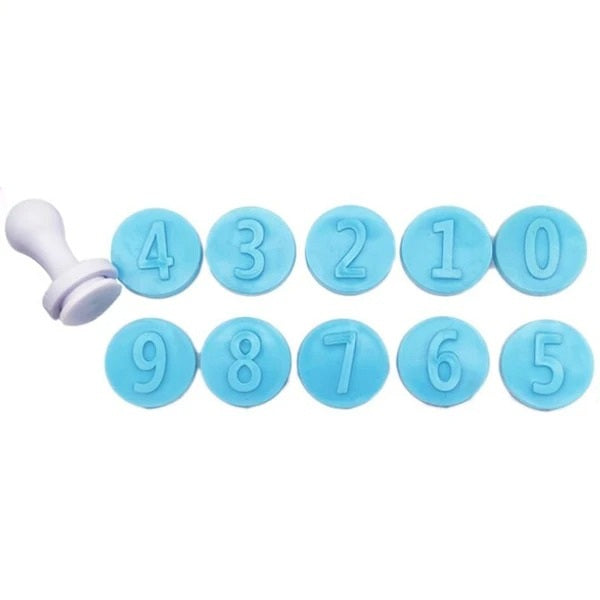 Easy Mini Push Number Stamp Plastic
