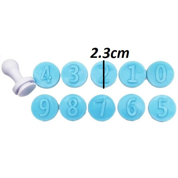 Easy Mini Push Number Stamp Plastic