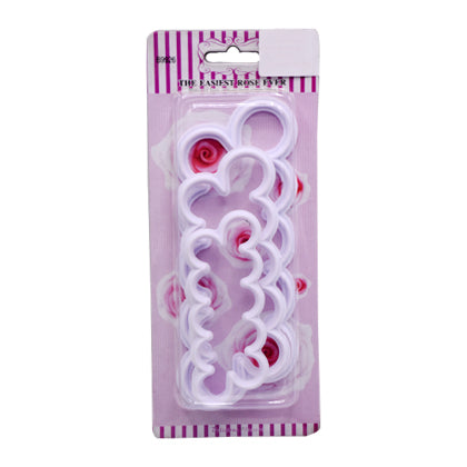 Easy Rose Fondant Cutters 3Pcs Set Plastic