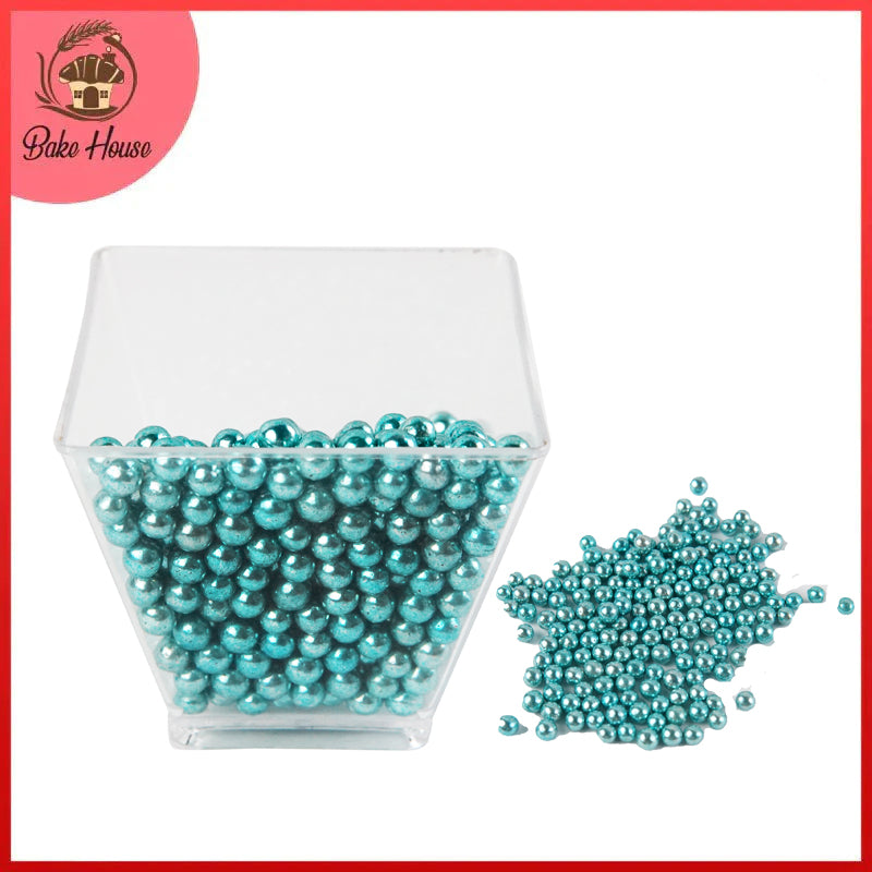 Edible Cake Decorating Pearls Green 30g Pack (Medium) Bake House