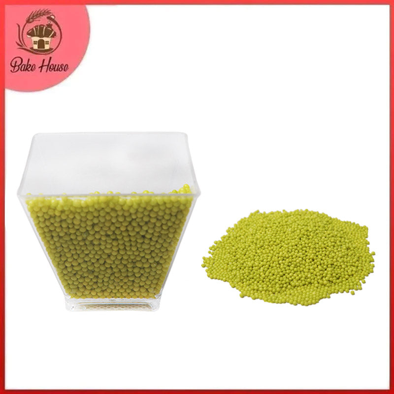 Edible Cake Decorating Pearls Light Green 30g Pack