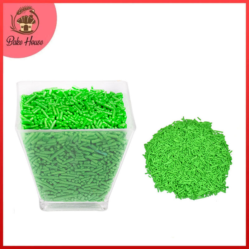 Edible Cake Decorating Vermicelli 200g Pack (Green)