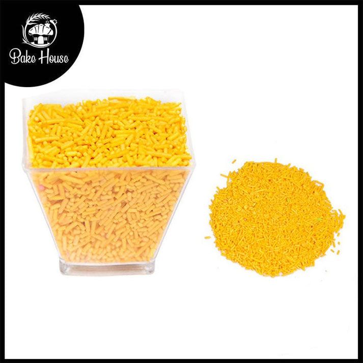 Edible Cake Decorating Vermicelli 200g Pack (Yellow)
