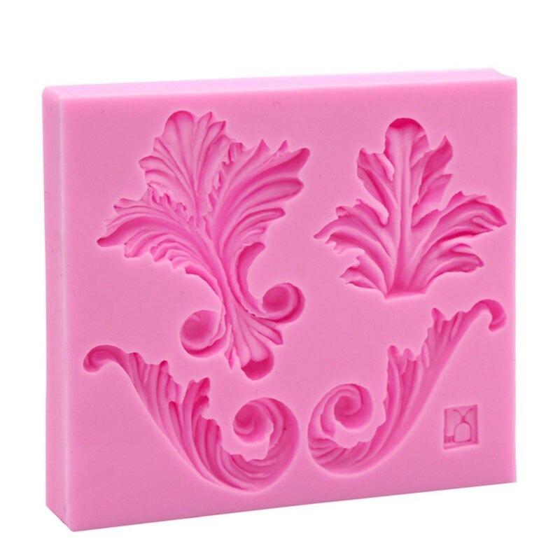 European Lace Silicone Fondant & Chocolate Mold 4 Cavity