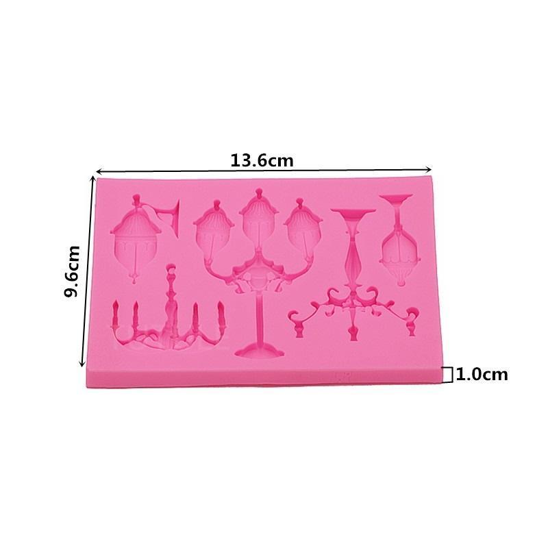 European Lighting Lamppost Silicone Fondant Cake Mold