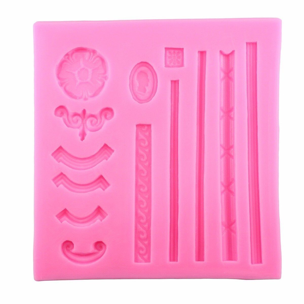 European Relief Frame Fondant Cake Border Silicone Mold
