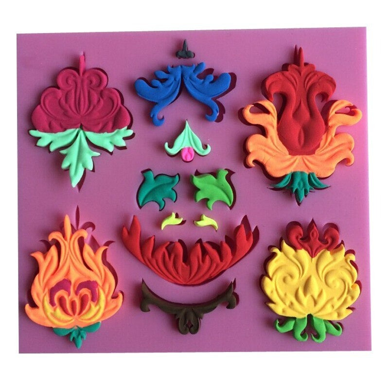 European Style Relief Silicone Fondant Mold